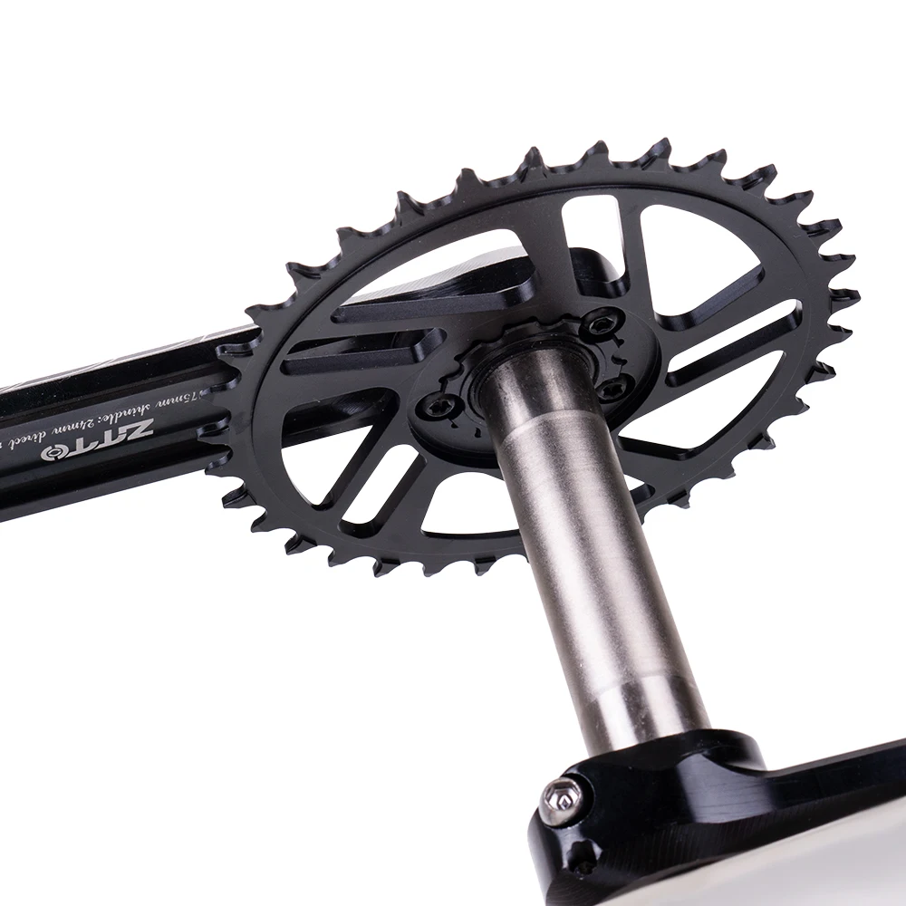 Pédalier VTT 170mm 24-34-42D - Triple Plateau Acier Carbone Pour Vélos 6/7/8 Vitesses