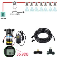 Booster Silent Mist Spray Self-priming Diaphragm Pump Kit Greenhouse Irrigation Humidification Misting Cooling System 1