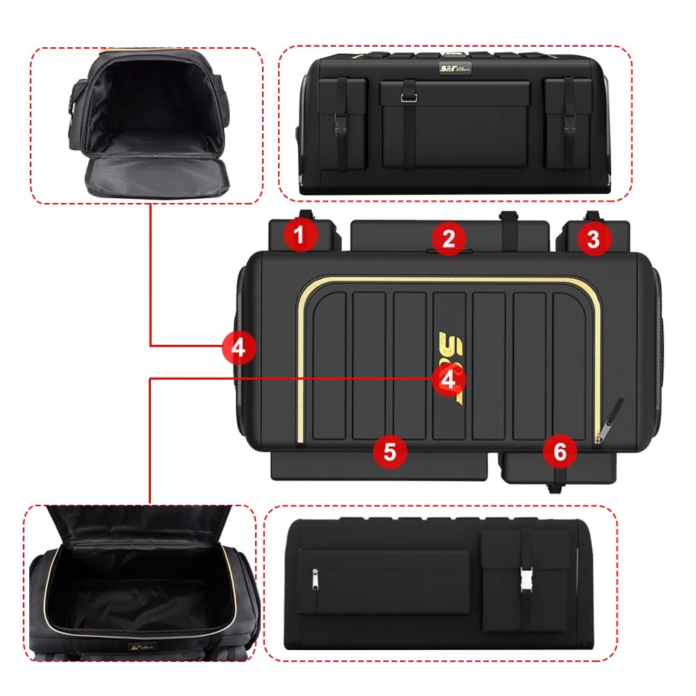 Universal Car Trunk Organizer 70L Storage Box Oxford Cloth 트렁크정리함 Folding  Organizador Maletero De Coche For Tesla 모델3 모델y - AliExpress