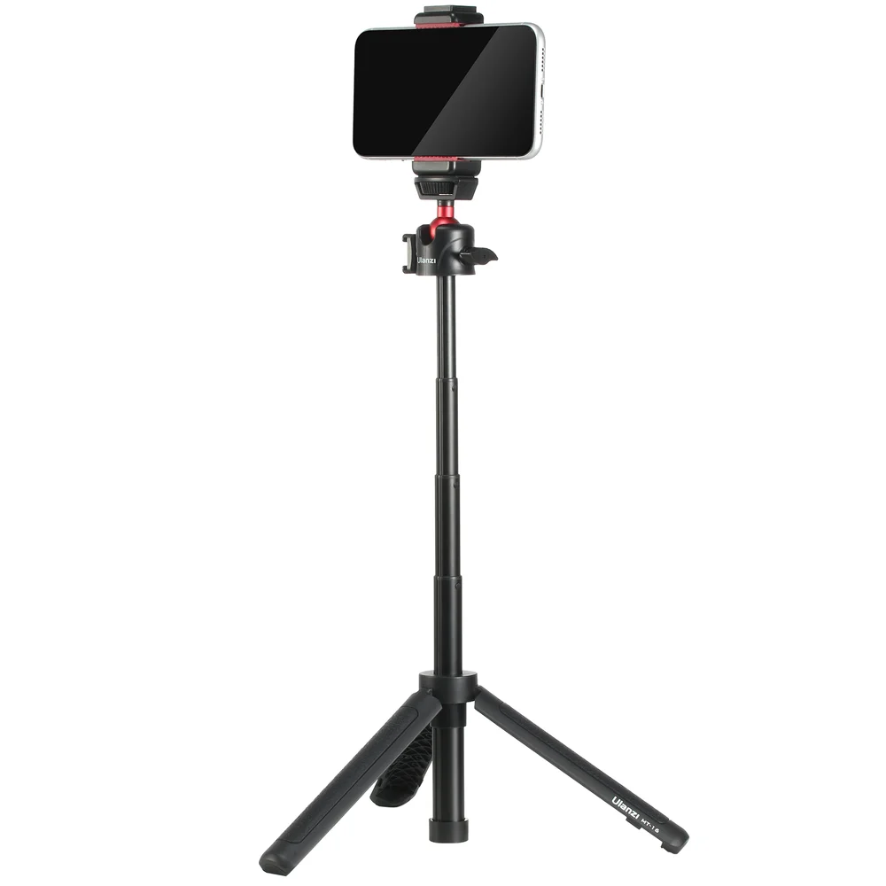 울란지 MT-16 셀카봉 삼각대 360도 회전 °   회전 볼 헤드 1/4'' 나사 콜드슈 범용 전화 DSLR 카메라 스탠드