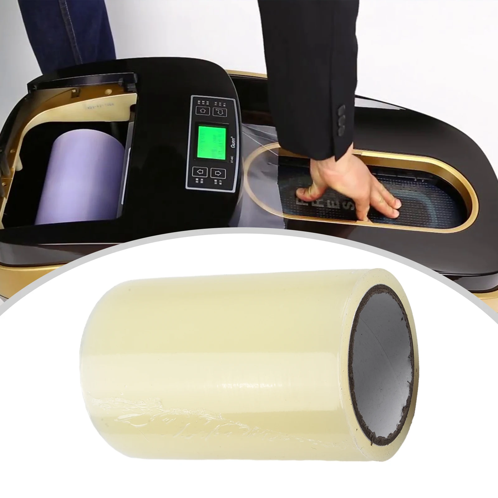 

1 рулон специальной пленки для обуви для автоматического диспенсера для плёнки крышки обуви доступен для 200 раз дома специальный полезный