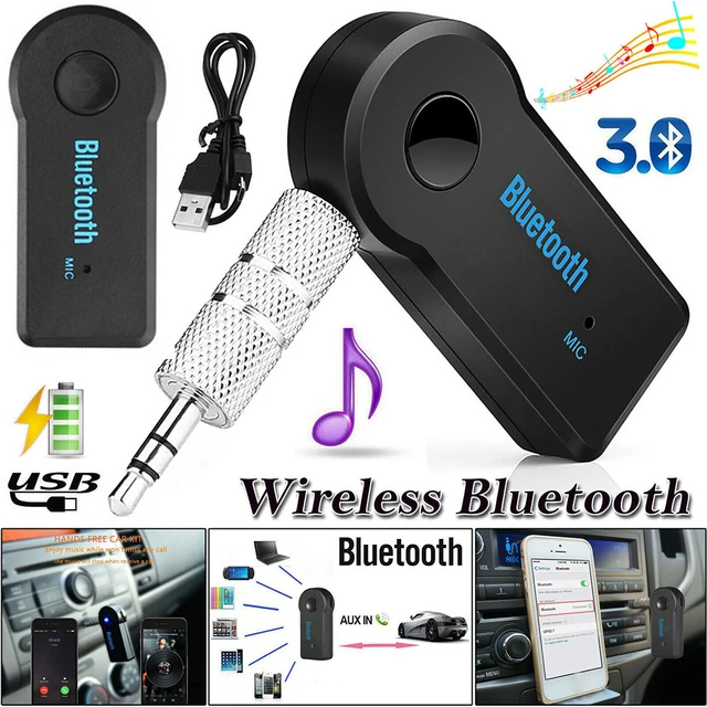 Bluetooth 3.0 Adapter Jack Receiver + EDR + 3.5mm Audio + Microphone
