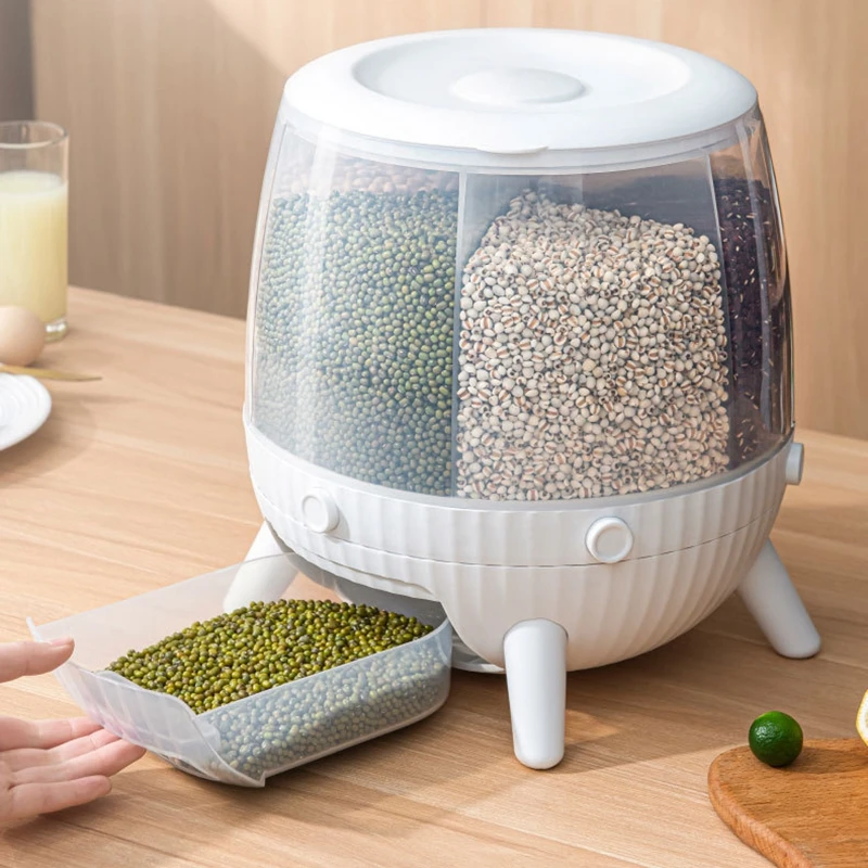 Dry Food Storage Container Home Sealed Rice Storage Box Grain Container