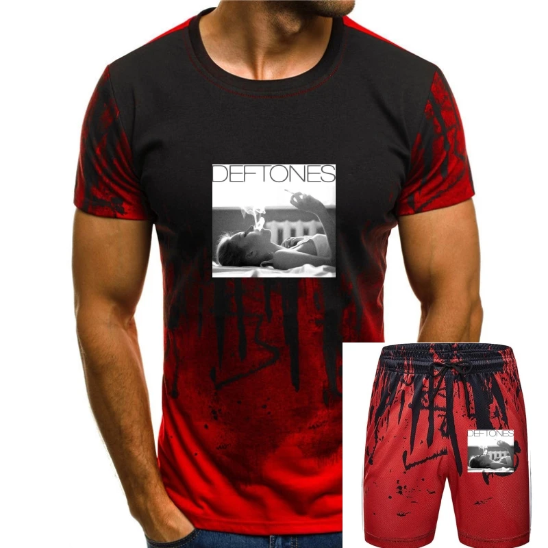 

Мужская футболка Deftones Exhale Fitness-белая футболка, новинка, женская футболка