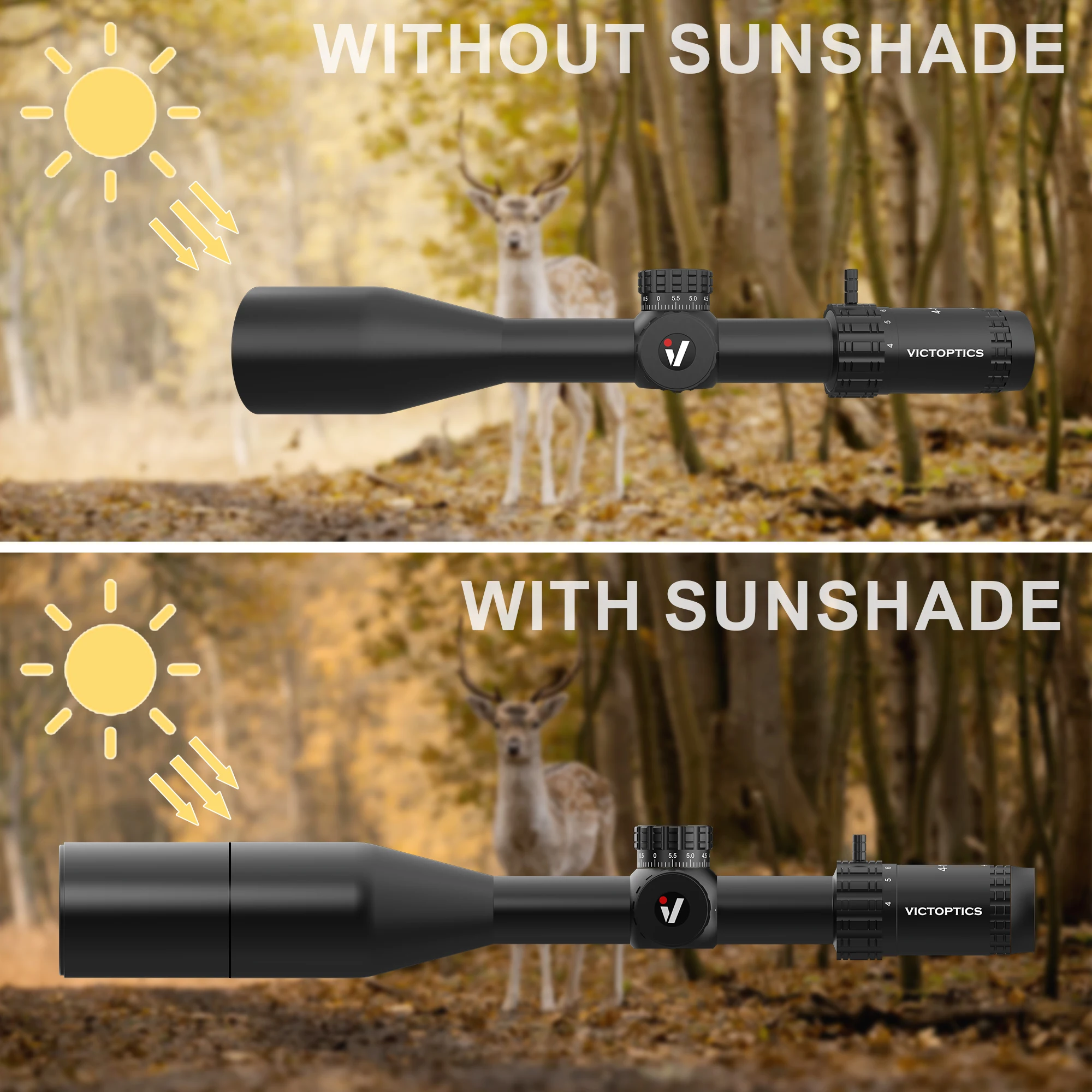 Rifle Scope VictOptics S4 4-16x44 SFP For Air Guns & Fire Arms
