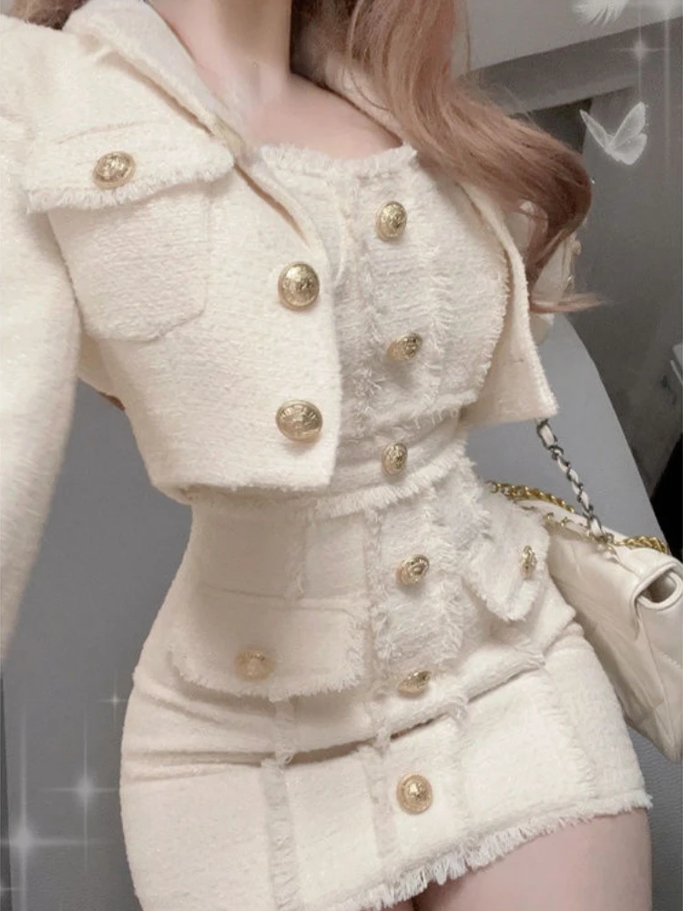 Elegant Mini Dress with Coat 1