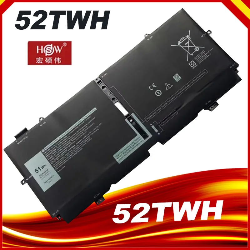 Batteria Per Laptop Per Dell Xps 13 7390 2-In-1 P103G 52Twh Mm6M8 Xx3T7
