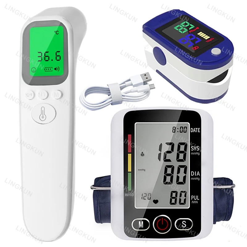 LCD Upper Arm Electronic Blood Pressure Monitor Home Automatic Digital Sphygmomanometer Tonometer Heart Rate Tensiometer blood pressure monitor blood pressure meter