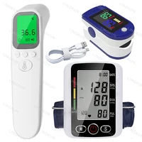 LCD Upper Arm Electronic Blood Pressure Monitor Home Automatic Digital Sphygmomanometer Tonometer Heart Rate Tensiometer 1