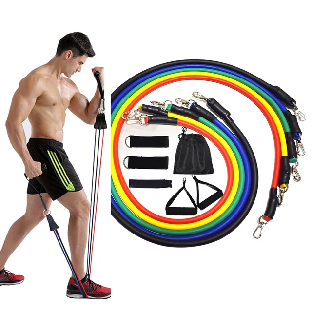 50LBS Resistance Bands Set Sports Elastic Bands Rubber Bands for Fitness Expander Workout Gym Home Exercise