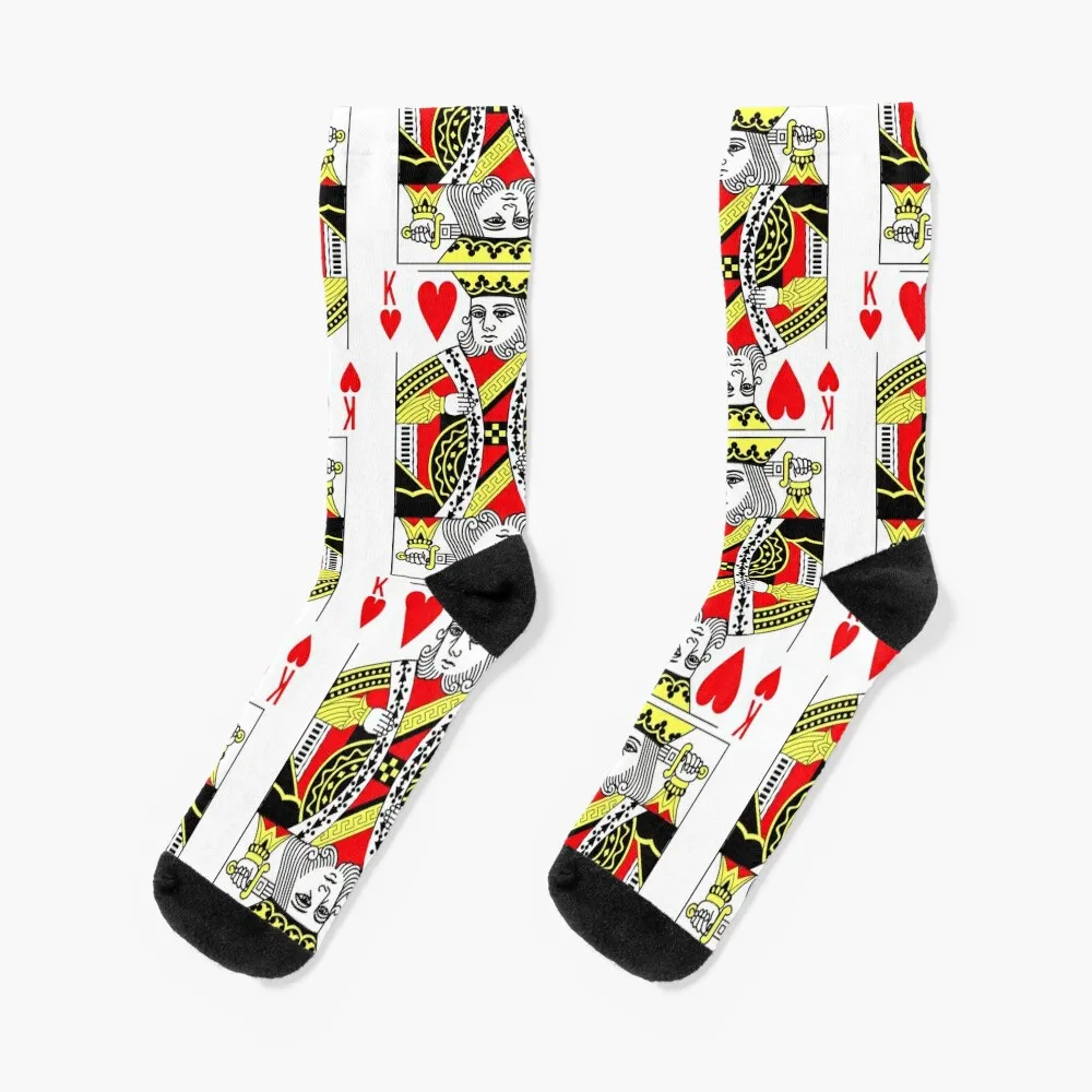 King of Hearts Classic Card Deck Casino Poker K Hearts Socks retro cute socks Designer Man Socks Women's simple and creative plain color retro kraft paper envelope postcard greeting card invitation housewarming envelope