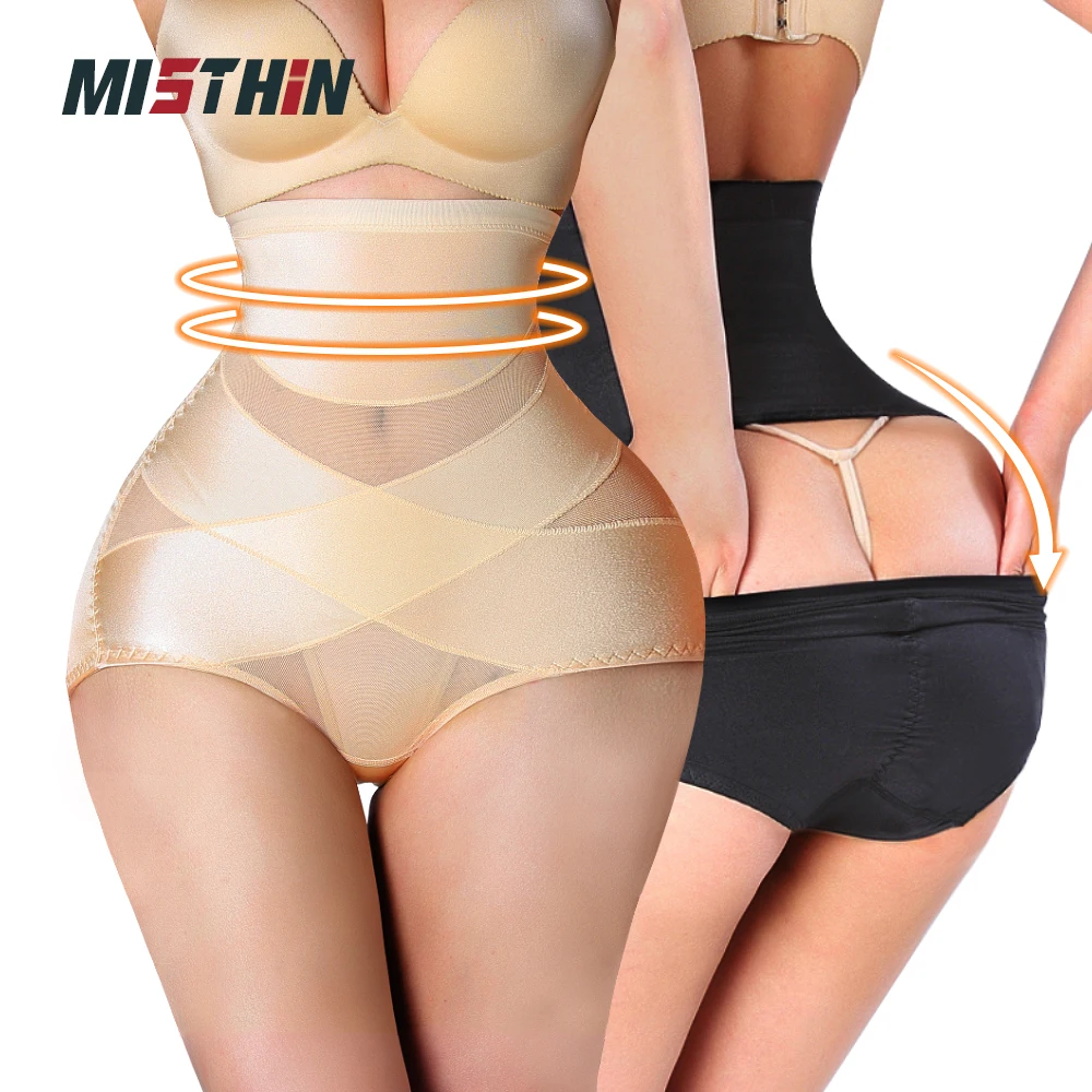 MISTHINHighWaistPantiesShapewearCrotchOpeningAssHoleLargeSize