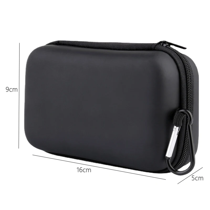Portable Storage Bag Power Bank Cable EVA Hard Case Earphone Phone Holder Travel Digital Accessories Buckle