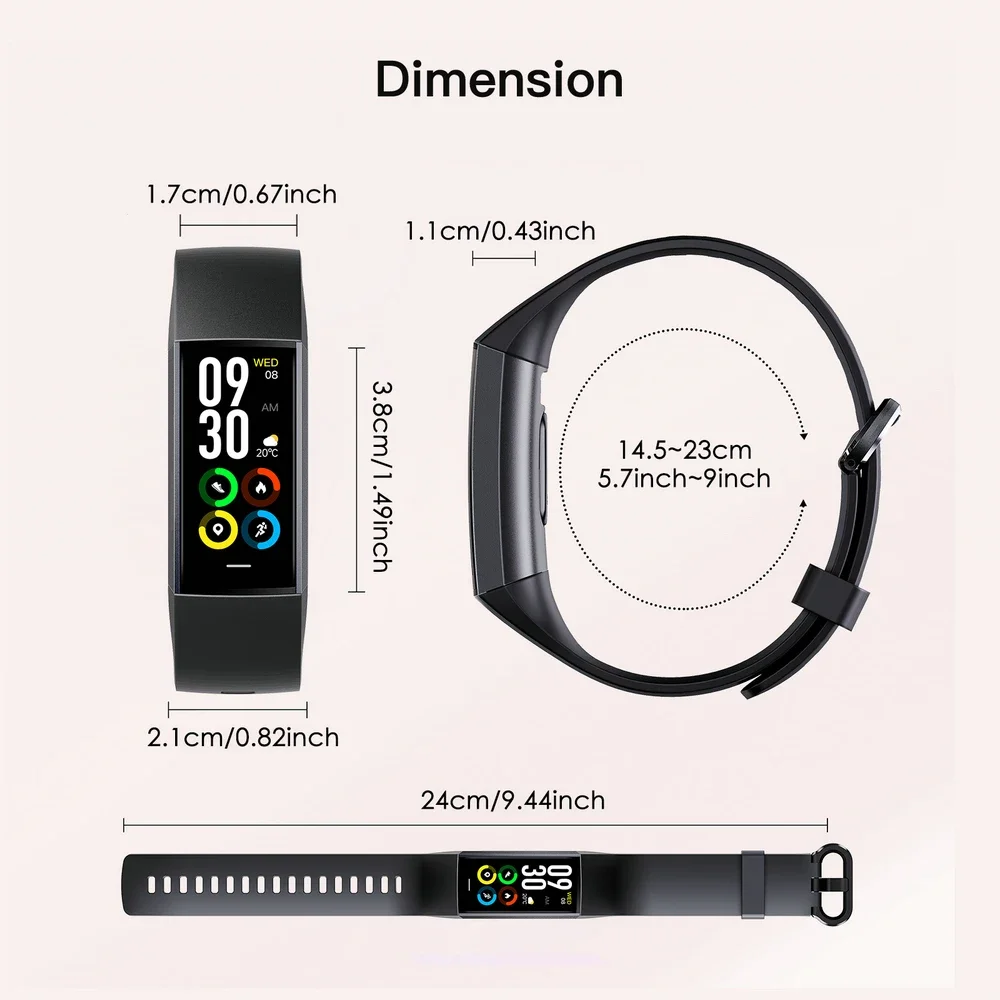 Amoled Fitness Bracelet for Women Tracker Smart Watch Pedometer Sport Waterproof Smartwatch Connected Whatch images - 6