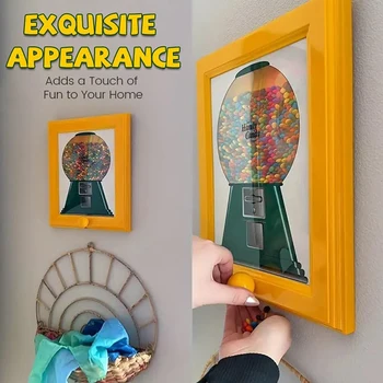 Picture Frame Candy Dispenser - Handy Gumball Machine for Fast Candy/Nut Distribution | Christmas Gift 1