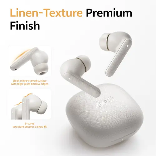 QCY Buds TWS Wireless Bluetooth 5.3 Earbud 10mm Dynamic Driver AI Wind Noise Reduction Earphone 68ms Low Latency 35Hrs Headphone - Image 4