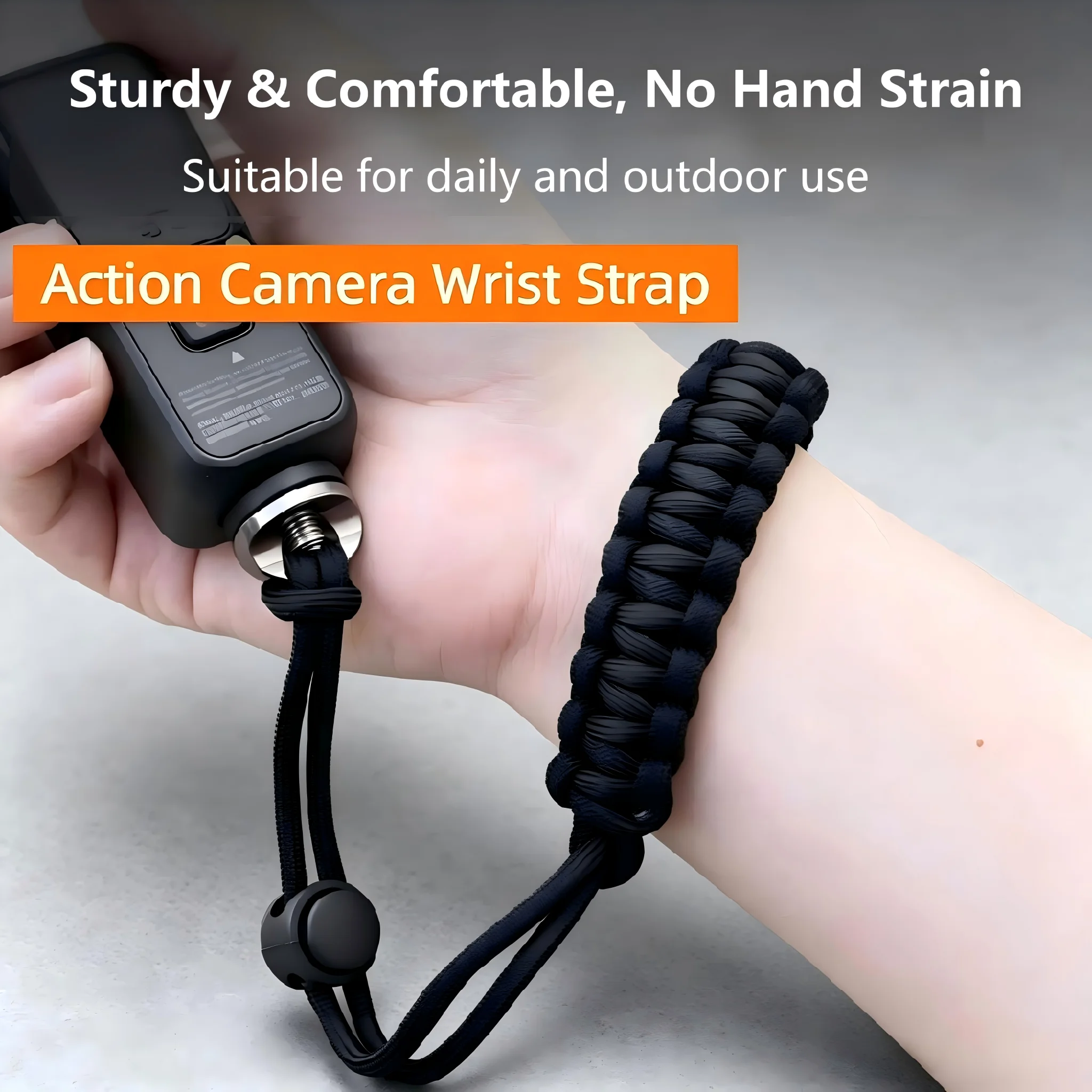 Enhanced Safety Braided Wrist Strap with Cushion Pad