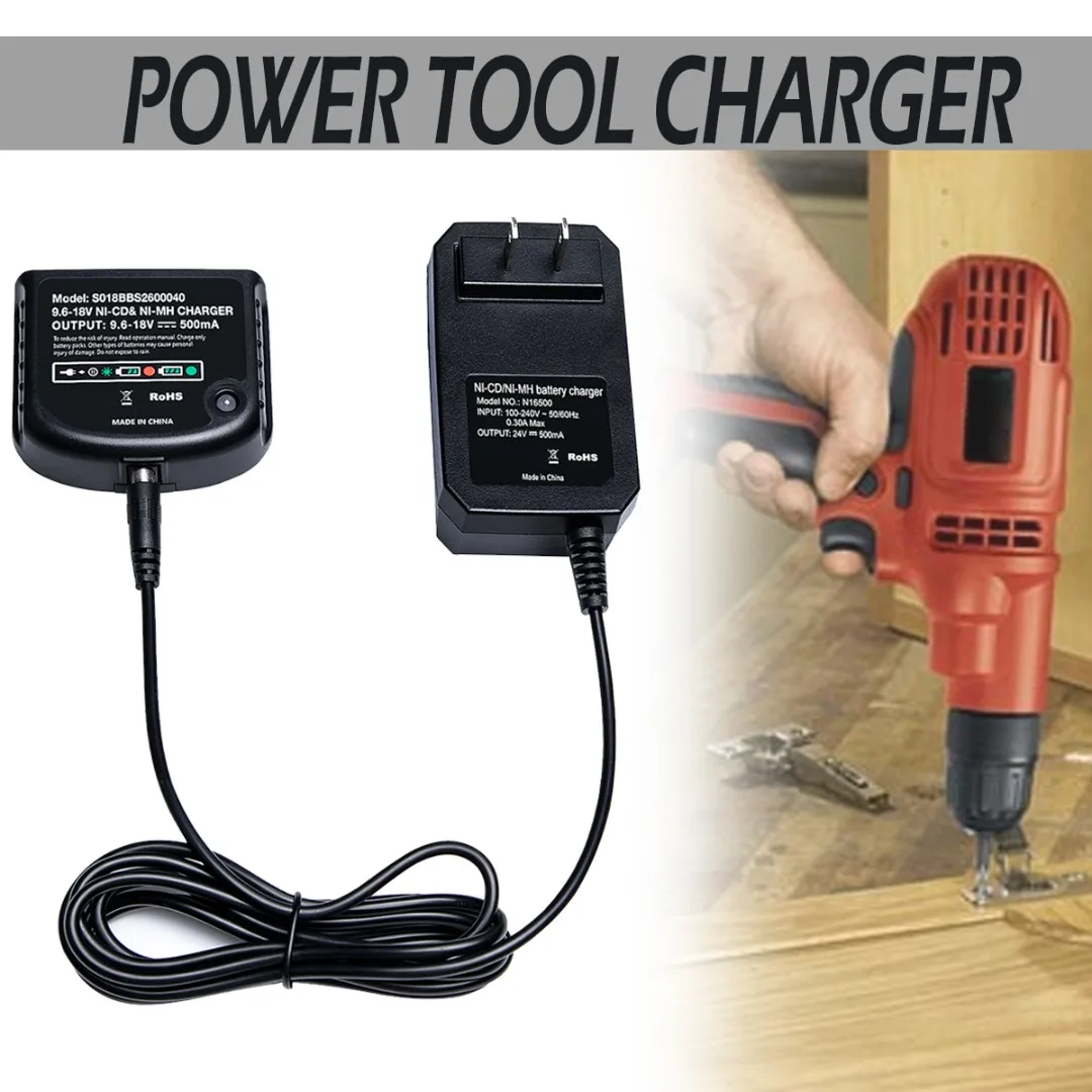 1pc Ac100-240v Battery Charger Replacement With Led Indication Light For  Black & Decker 9.6v-18v Ni-cd&ni-mh Power Tool Parts - Chargers - AliExpress