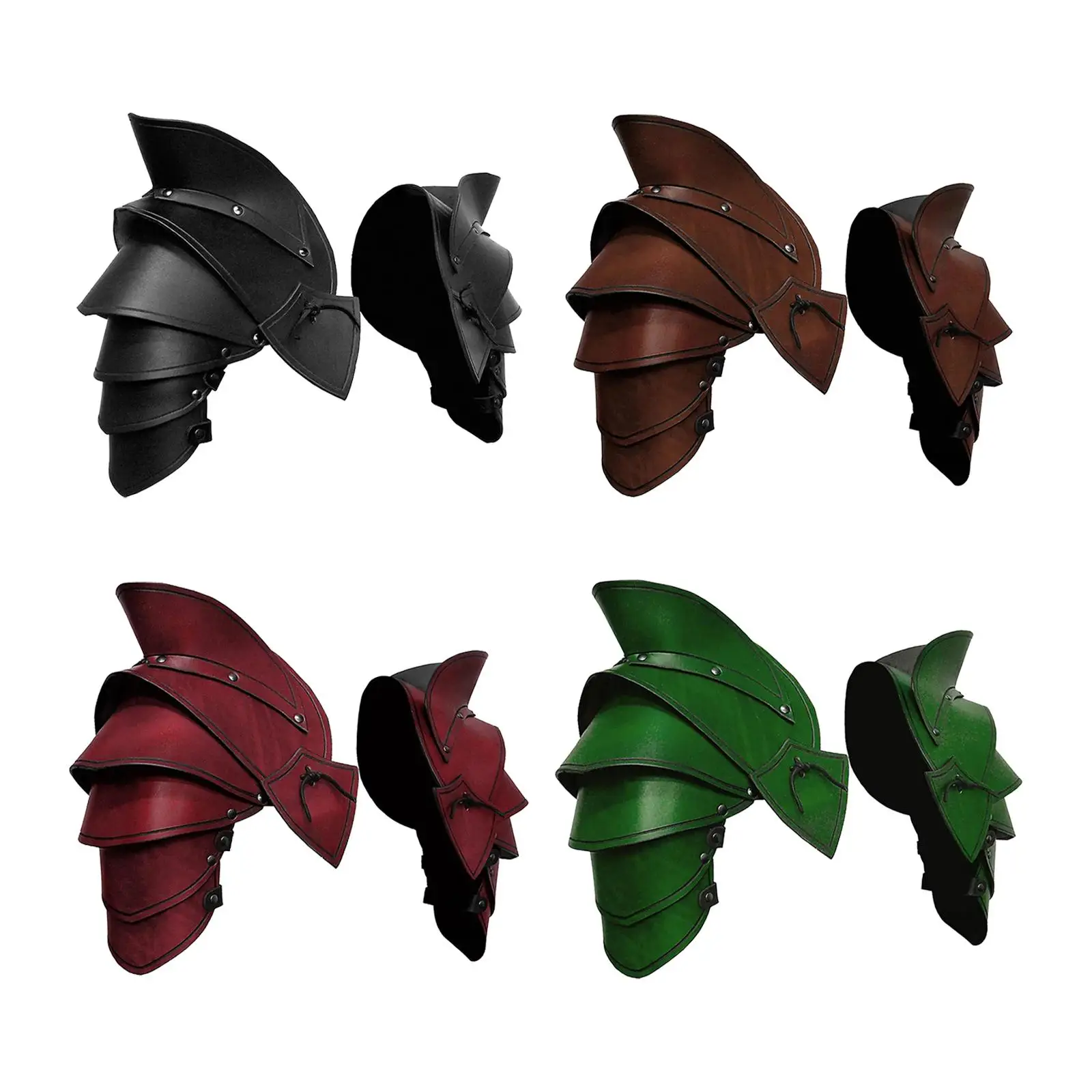 

Medieval Shoulder Armor Pauldron for Dress up Role Play Costume Accessory