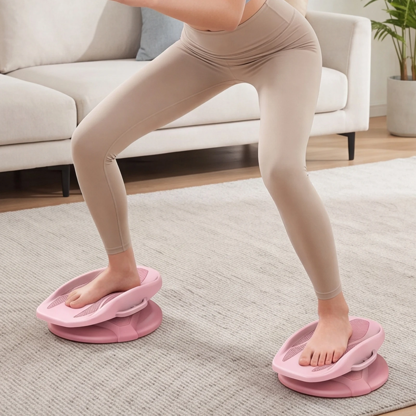 무소음 복근 트위스터 보드 논슬립 더블 스텝 트위스트 허리 플레이트 200KG 하중 용량 홈짐 운동용 복근 운동 보드