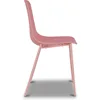 Isla Modern Kitchen Chairs Set of 4 - Plastic Dining Chair with Metal Legs - Quick Assembly Simple Cafe Chairs Plast 6