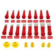 

22 PCS Caulking Gun Set With Stainless Steel Caulk Nozzle Glue Applicator Tool Silicone Sealant Finishing Tool Construction Tool