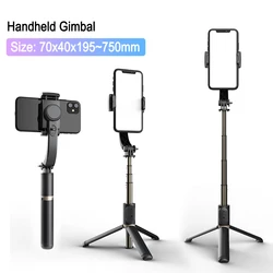 Handheld Gimbal Aluminum Alloy Bluetooth-Compatible Handheld Stabilizer Phone Gimbal Telescopic for Phone Holder Video Record