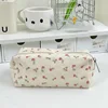 Cute Multifunctional Floral Pen Bag Student Cartoon Stationery Bag Large Capacity Pencil Case Stationery Organizer School Office 3