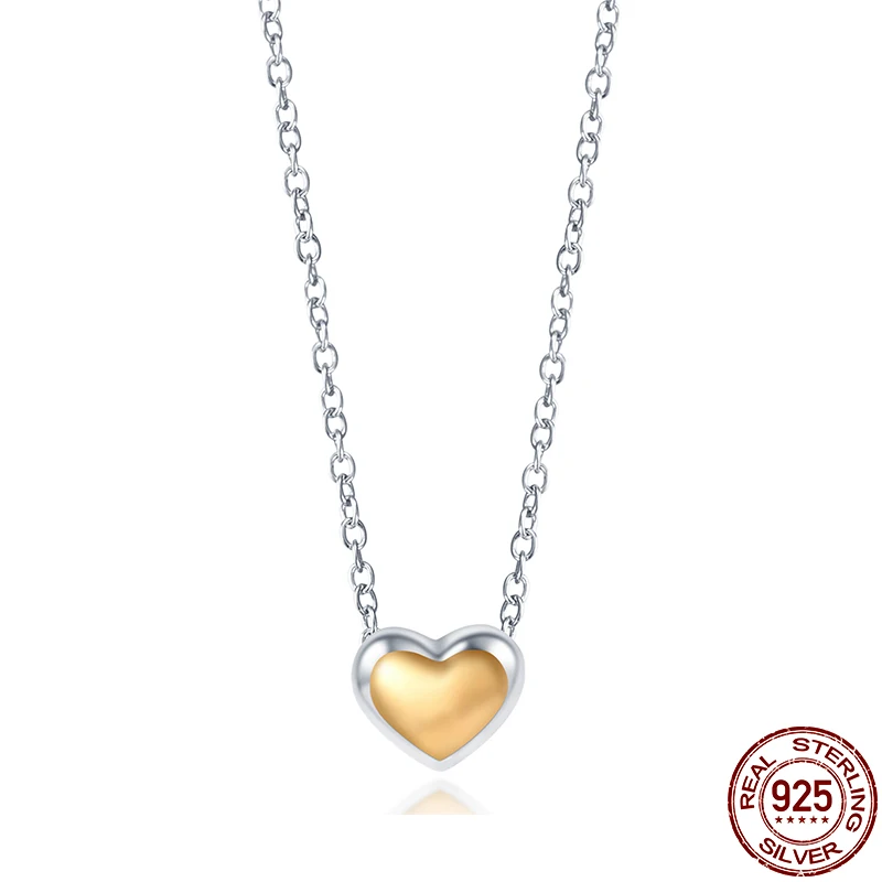 

Necklaces For Women 2024 Authentic 925 Sterling Silver Heart Pendant Necklace Fashion Festival Valentine's Day Jewelry Gift