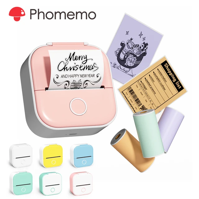 Phomemo T02: 다용도 휴대용 열전사 프린터 Phomemo T02: 다용도 휴대용 열전사 프린터