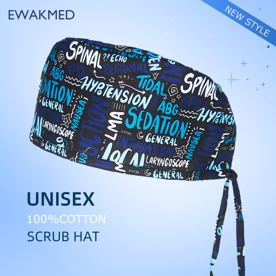 New style Hospital Dentist Cap Cotton Anesthesiologist Operating Surgeon Hat Women men orthopedist Surgical Scrub Caps Nurse Hat
