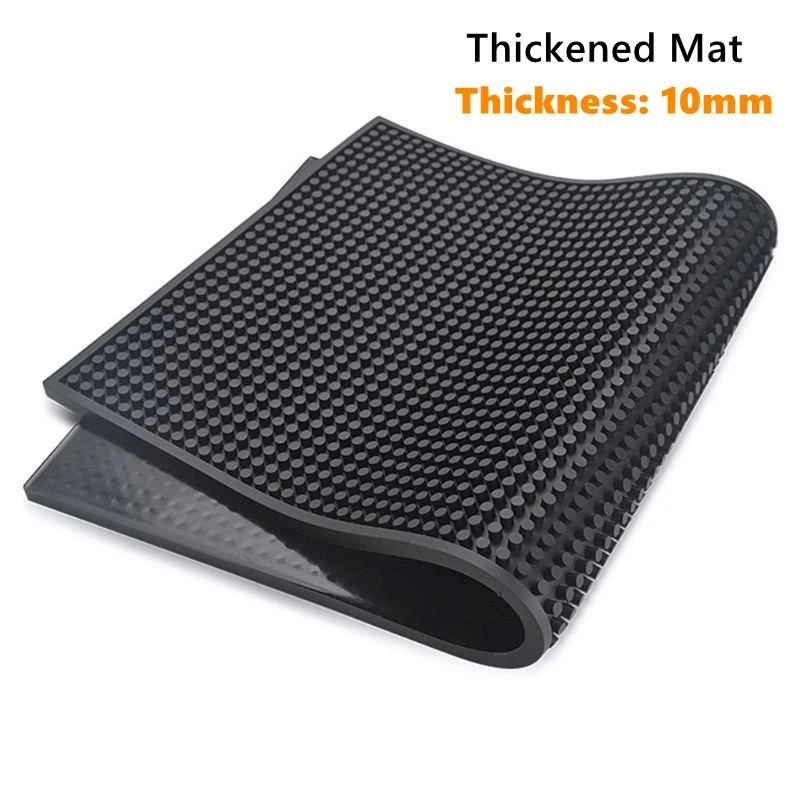 Thicken 1cm Anti Slip Bar Mat Rubber Avoid Spill Mat Bar Runner Glass