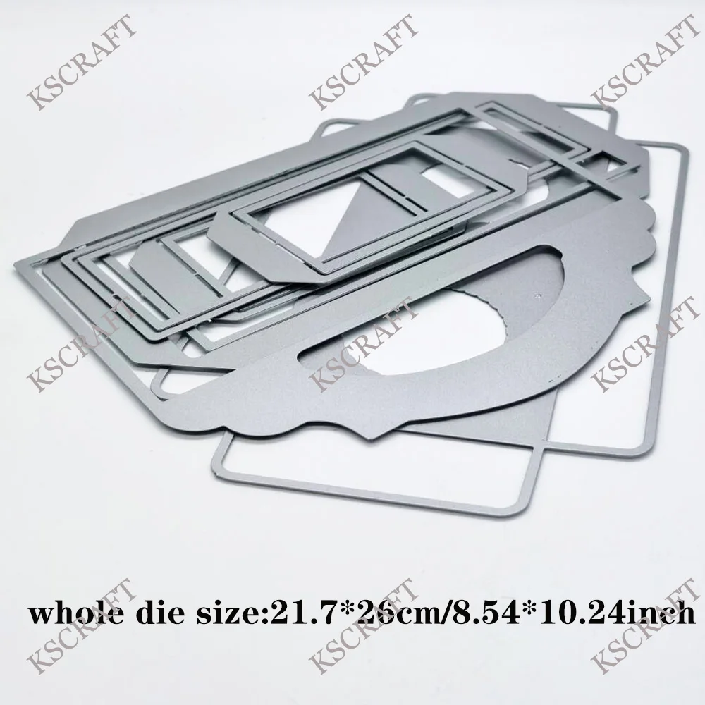 KSCRAFT K 컵 홀더 커팅 다이 스텐실 DIY 스크랩북 장식 엠보싱 DIY 종이 카드용