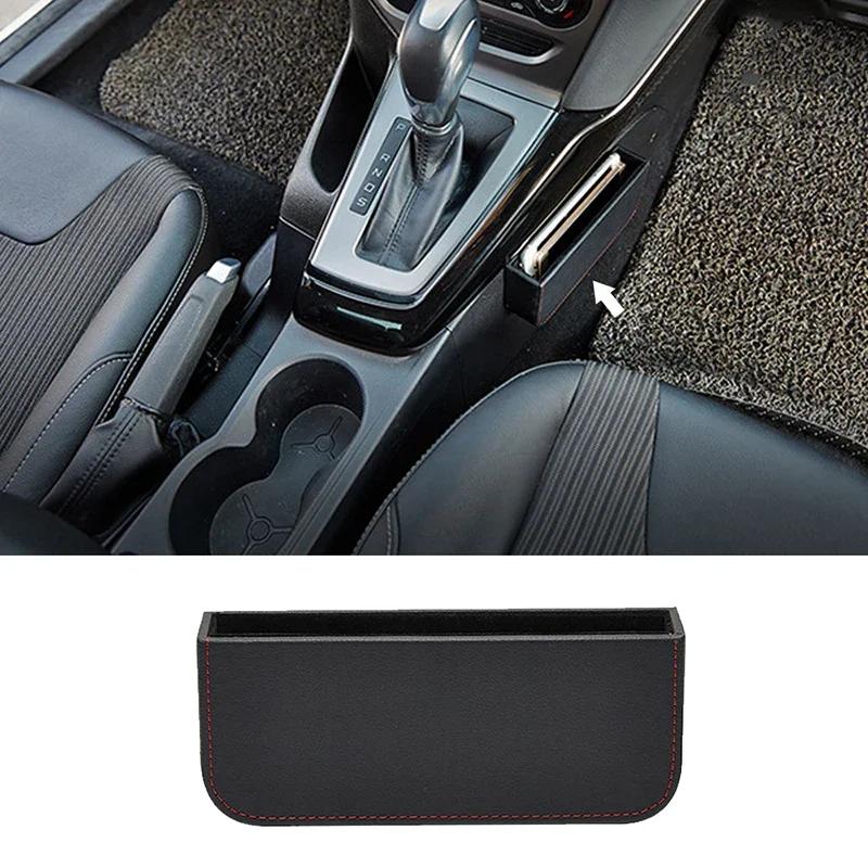 

Car Seat Gap Storage Box Driver Side Seat Gap Organizer Phone Holder Box Black Car Multifunctional Decor Accessories Interior