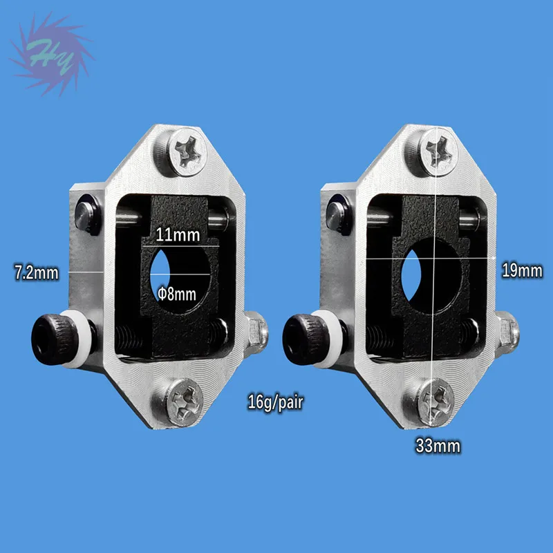 1 Pair CNC Duralumin Wing Bar Clamp For Aircraft With A Wingspan Of 2.5 Meters RC Accessories