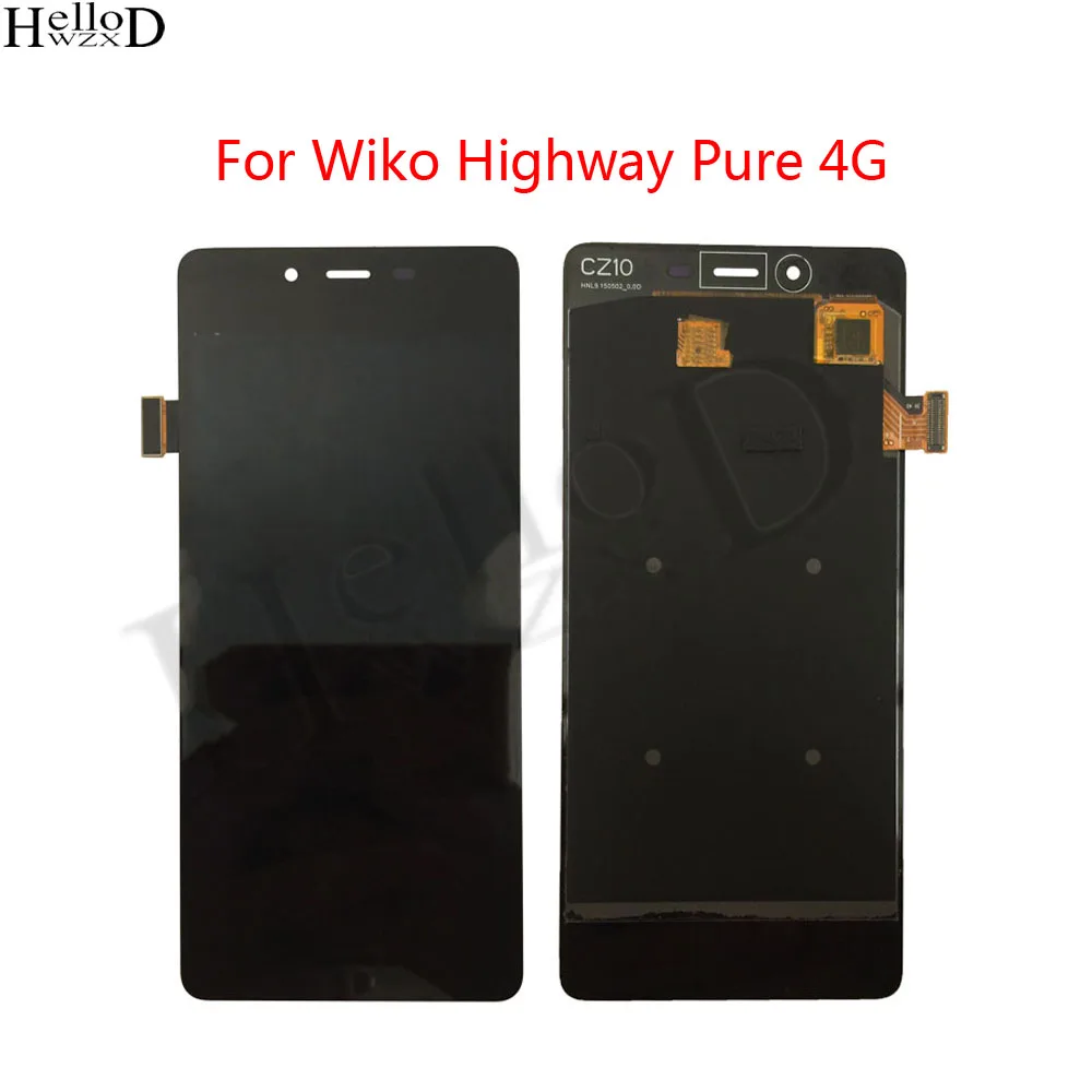 

Phone LCD Display For Wiko Highway Pure 4G LCDs Digitizer Panel Touch Screen And LCD Display Sensor Repair Parts Frame Tools