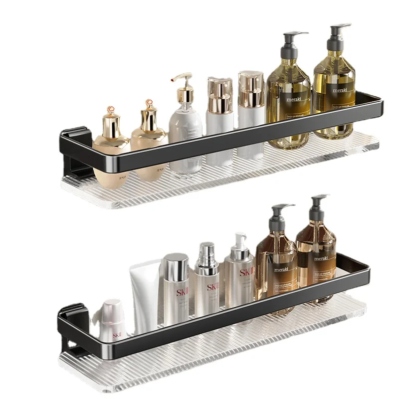 

YY Punch-Free Bathroom Rack Acrylic Bathroom Wall Hanging Bathroom Hanger