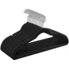 SONGMICSHOME Velvet Clothes Hangers 30/50 Pack Non-Slip with Shoulder Notches Pants Bar 360° Swivel Hook for Suit Storage 1