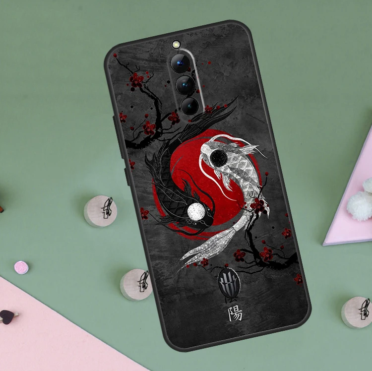 Red Sun Japanese Anime Phone Case Cover