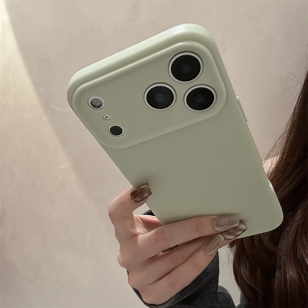 Ultra Thin Silicone Matte Soft Phone Case with Air Lens Protection and Shockproof Cover
