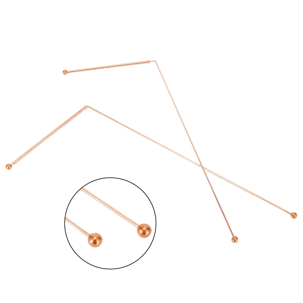 Tiges de radiesthésie pour la détection de l'eau, Sonde en cuivre, Détection de la sagesse et de la burcence, Articles réglables, 99.9%, Le plus récent, 2 pièces