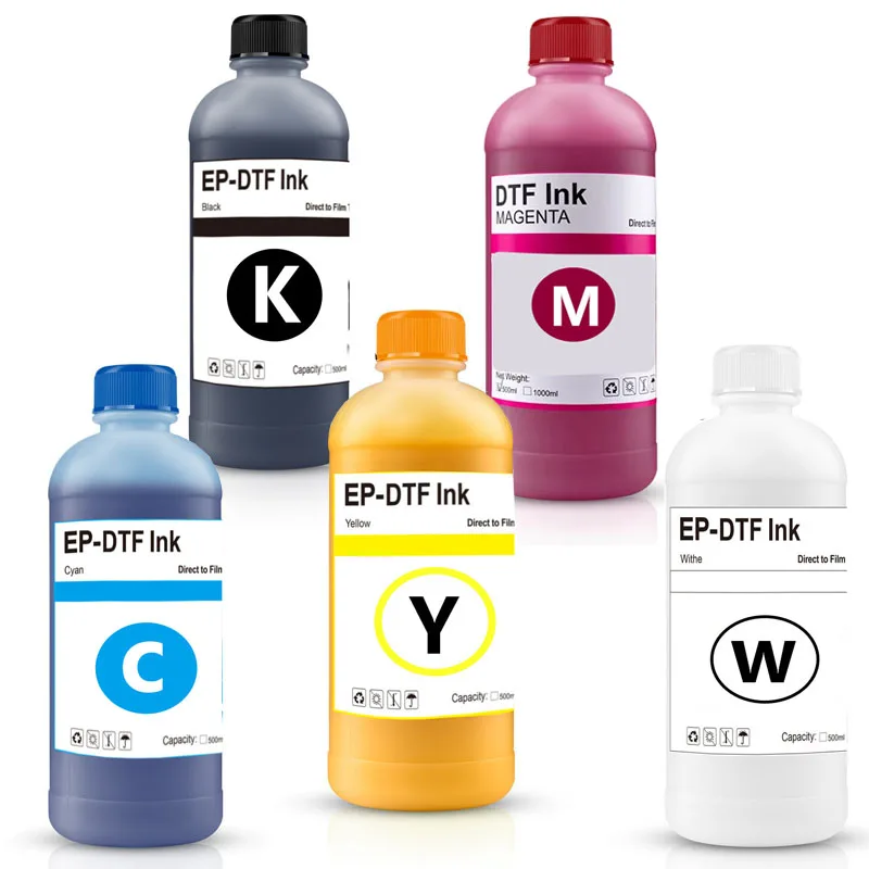 DTF Ink 500ML Direct to Transfer Film Ink For Epson Print head i3200 XP600 TX800 L1800 1390 L805 All DTF Printing For EP
