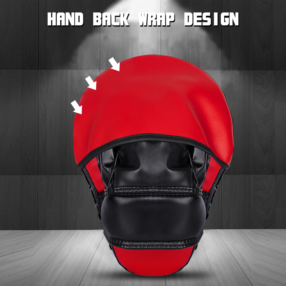 1pc Kick Boxing Gloves Pad Punch Target Bag Men PU Karate Muay Thai Free Fight Sanda Training Adults Kids Equipment Accessory