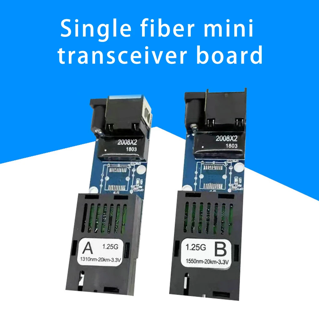 

Mini Fiber Optical Media Converter Module Single Mode PCBA Board Electronic Multifunctional Transceiver Multiple Ports