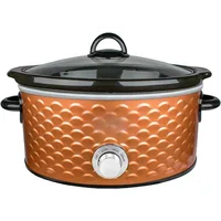 Scallop pattern 4.5 quart copper slow stew pot, kitchen appliances, household appliances, cooking, free transportation 2
