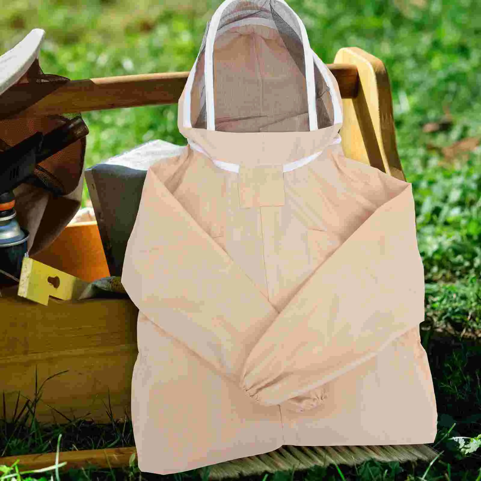Protective Anti Bee Breathable Beekeeping Clothing Veil Hood Gloves Body Protective Suit