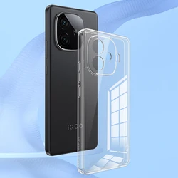 Slim Crystal Clear TPU Phone Case - Durable Silicone Back Cover for Vivo iQOO Z9 Turbo (Clear)