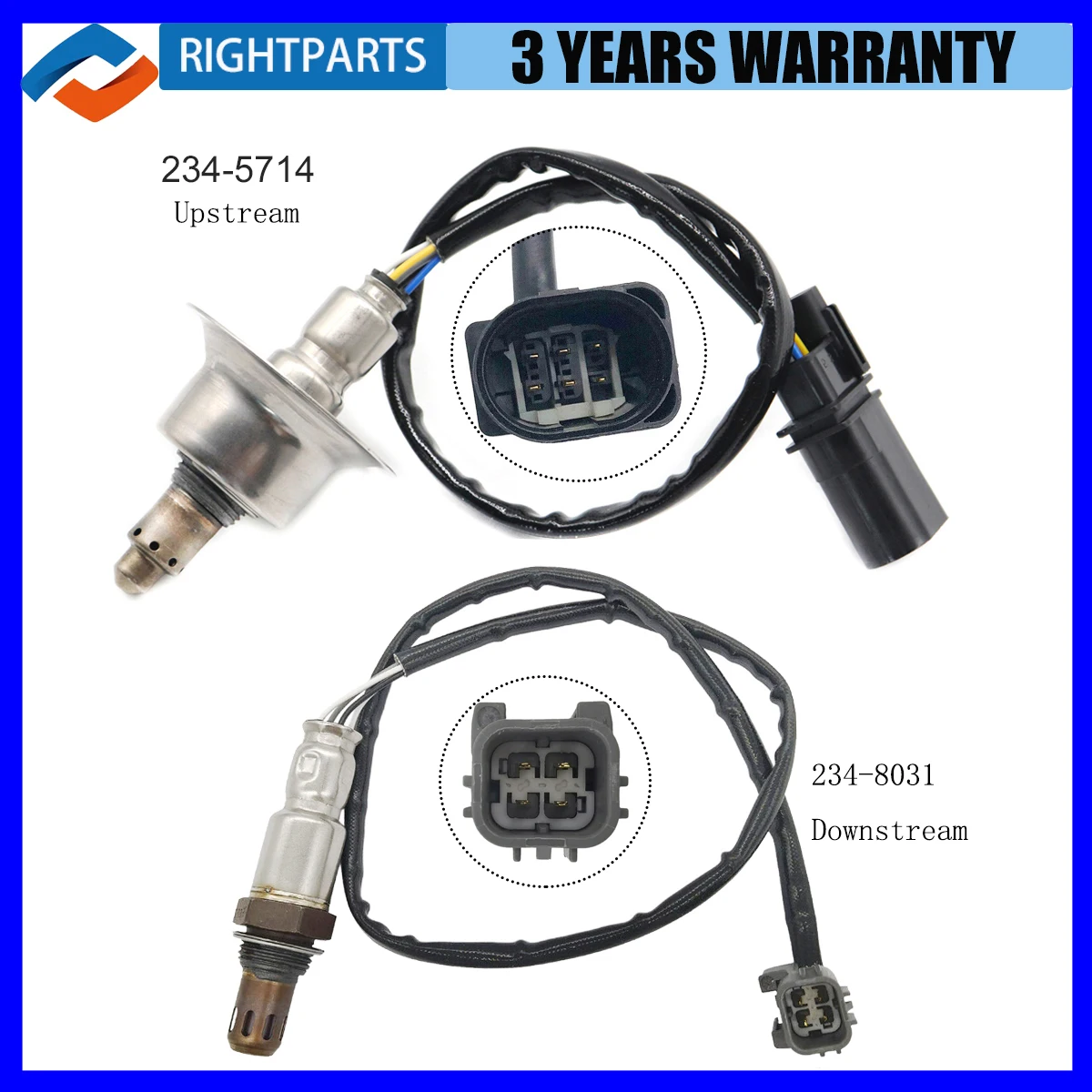 

New Up+Downstream Oxygen O2 Sensor For Hyundai Santa Fe Tucson 2017-2020 Kia Sorento Sportage 2.4L 2016-2019 234-5714 234-8031