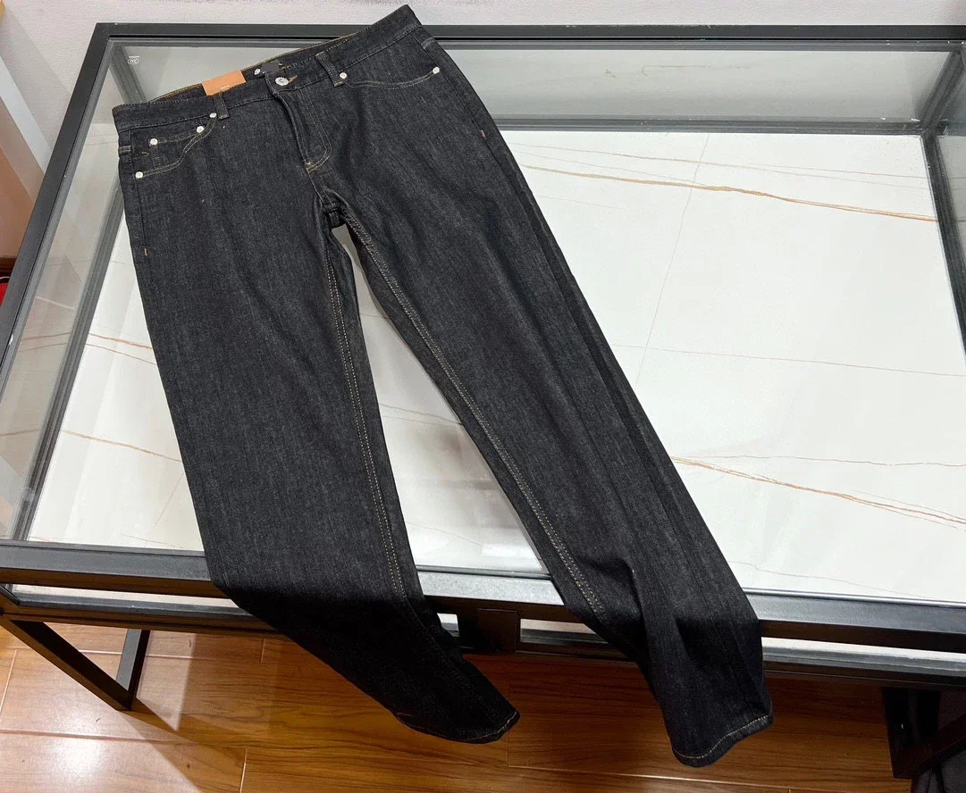 

BILLIONAIRE SIJITONGDA Pants Cotton Thin men 2024 Spring Summer New embroidery Long comfort fashion Straight big size 31-40