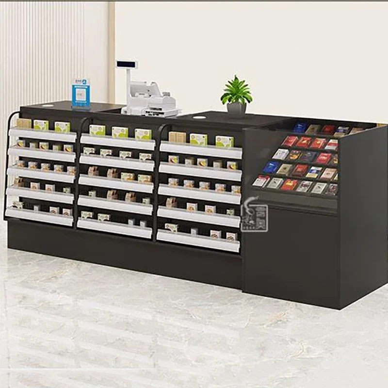 Corner Display Reception Desks Black Counter Minimalist Space Reception Desks Supermarket Classic Mostrador Bar Furniture